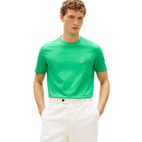 Tommy Hilfiger Logo Embroidery Jersey T-Shirt